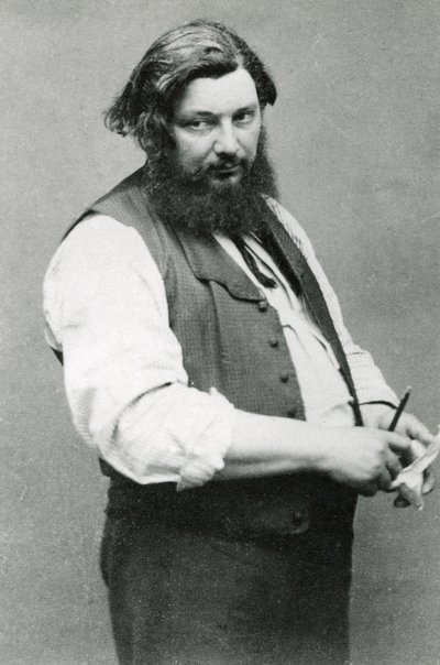 Gustave Courbet (zdjęcie czarno-białe) autorstwa (1820 1910) Nadar