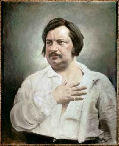 Portret Honore Balzaca (1799 - 1850), francuskiego pisarza autorstwa Nadar