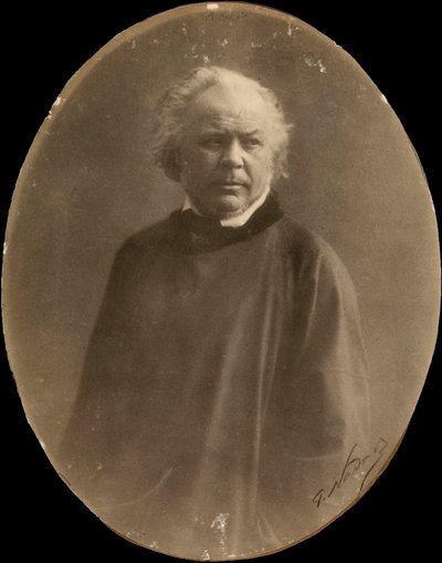 Portret malarza Honorè Daumier (zdjęcie czarno-białe) autorstwa Nadar