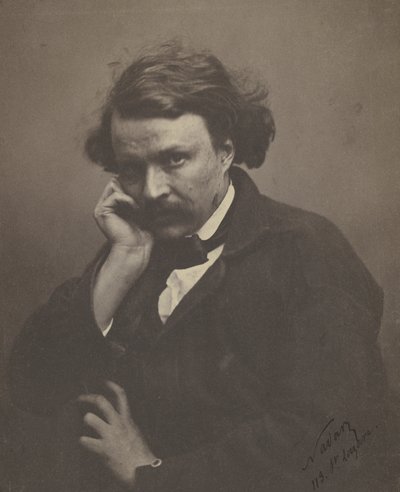 Autoportret, ok. 1855 (zdjęcie czarno-białe) autorstwa Nadar