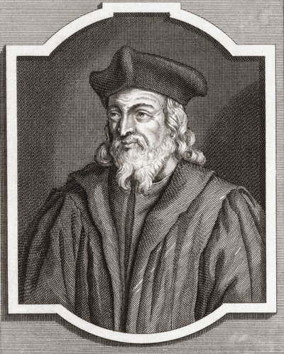Hieronim z Pragi. Portret. XVIII wiek (druk) autorstwa (after) Dutch School