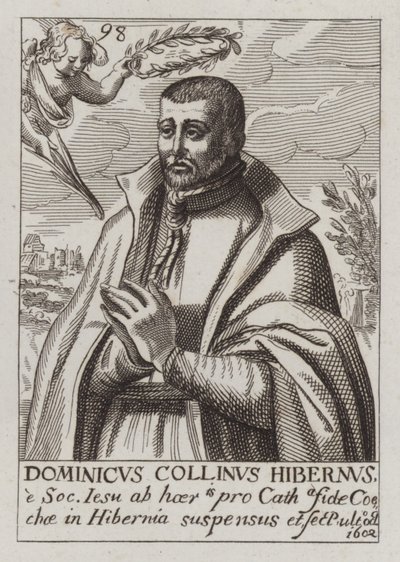 Dominic Collins , irlandzki jezuita i katolicki męczennik (grafika) autorstwa (after) English School
