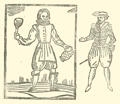 Ilustracja do Ballad Roxburghe (drzeworyt) autorstwa (after) English School