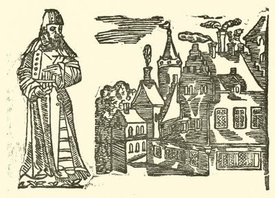Ilustracja do Ballad Roxburghe (drzeworyt) autorstwa (after) English School