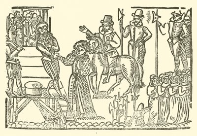 Ilustracja do Ballad Roxburghe (drzeworyt) autorstwa (after) English School