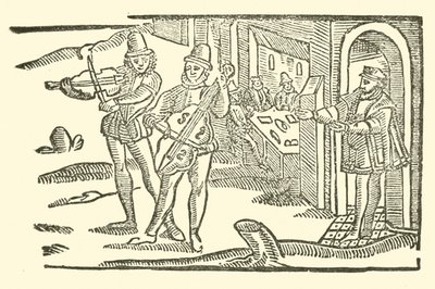 Ilustracja do Ballad Roxburghe (drzeworyt) autorstwa (after) English School