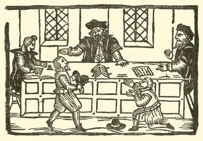 Ilustracja do Ballad Roxburghe (drzeworyt) autorstwa (after) English School