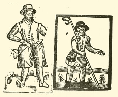 Ilustracja do Ballad Roxburghe (drzeworyt) autorstwa (after) English School