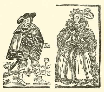 Ilustracja do Ballad Roxburghe (drzeworyt) autorstwa (after) English School