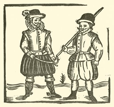 Ilustracja do Ballad Roxburghe (drzeworyt) autorstwa (after) English School