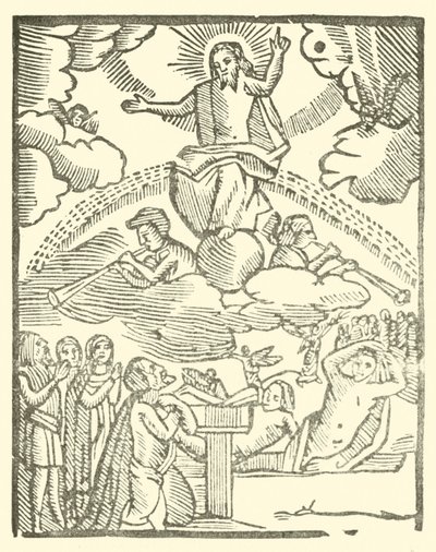 Ilustracja do Ballad Roxburghe (drzeworyt) autorstwa (after) English School