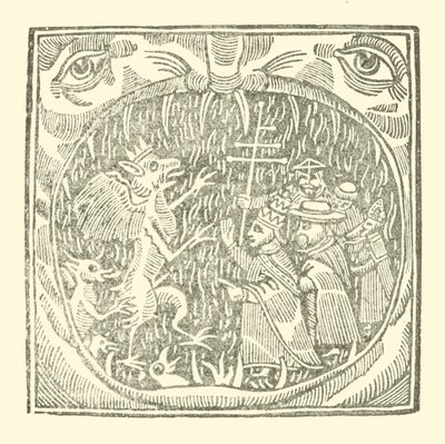 Ilustracja do Ballad Roxburghe (drzeworyt) autorstwa (after) English School