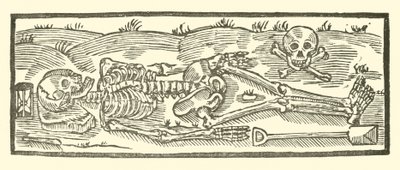 Ilustracja do Ballad Roxburghe (drzeworyt) autorstwa (after) English School