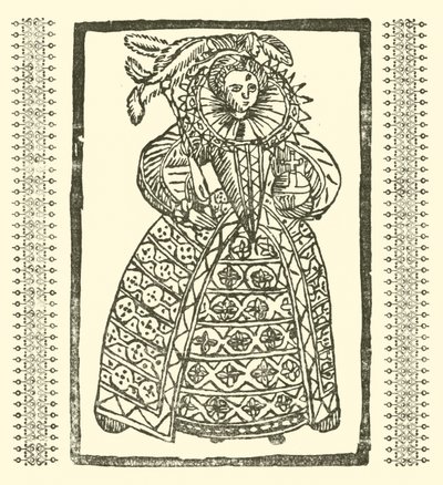 Ilustracja do Ballad Roxburghe (drzeworyt) autorstwa (after) English School