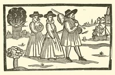 Ilustracja do Ballad Roxburghe (drzeworyt) autorstwa (after) English School