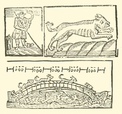Ilustracja do Ballad Roxburghe (drzeworyt) autorstwa (after) English School