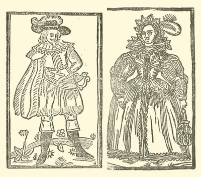 Ilustracja do Ballad Roxburghe (drzeworyt) autorstwa (after) English School