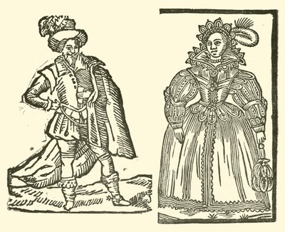 Ilustracja do Ballad Roxburghe (drzeworyt) autorstwa (after) English School