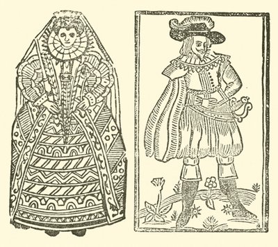 Ilustracja do Ballad Roxburghe (drzeworyt) autorstwa (after) English School