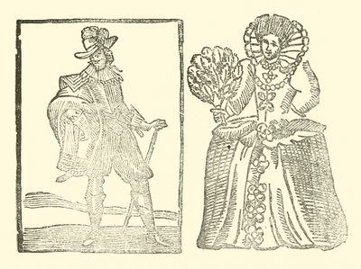 Ilustracja do Ballad Roxburghe (drzeworyt) autorstwa (after) English School