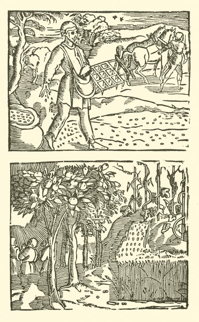 Ilustracja do Ballad Roxburghe (drzeworyt) autorstwa (after) English School