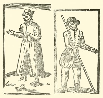 Ilustracja do Ballad Roxburghe (drzeworyt) autorstwa (after) English School