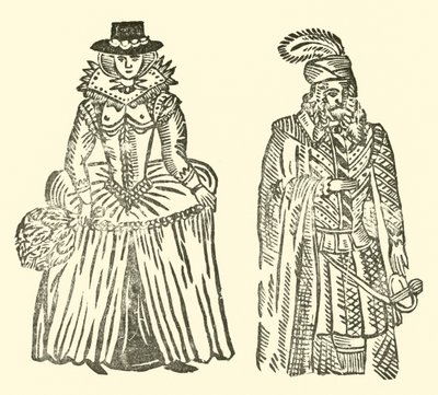 Ilustracja do Ballad Roxburghe (drzeworyt) autorstwa (after) English School