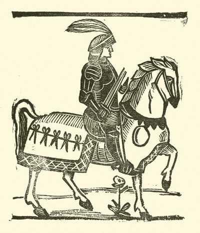 Ilustracja do Ballad Roxburghe (drzeworyt) autorstwa (after) English School