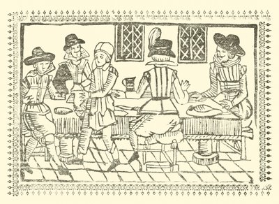 Ilustracja do Ballad Roxburghe (drzeworyt) autorstwa (after) English School