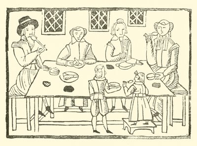 Ilustracja do Ballad Roxburghe (drzeworyt) autorstwa (after) English School