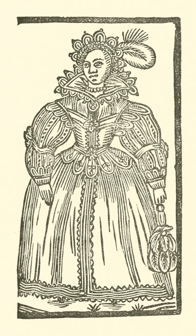 Ilustracja do Ballad Roxburghe (drzeworyt) autorstwa (after) English School