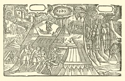 Ilustracja do Ballad Roxburghe (drzeworyt) autorstwa (after) English School