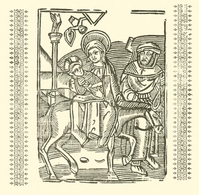 Ilustracja do Ballad Roxburghe (drzeworyt) autorstwa (after) English School