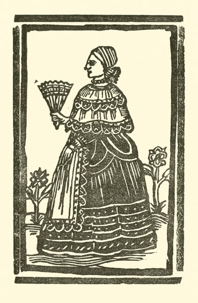 Ilustracja do Ballad Roxburghe (drzeworyt) autorstwa (after) English School