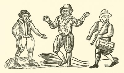 Ilustracja do Ballad Roxburghe (drzeworyt) autorstwa (after) English School