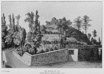 Marlborough, Kopiec w 1788 roku (lito) autorstwa (after) English School
