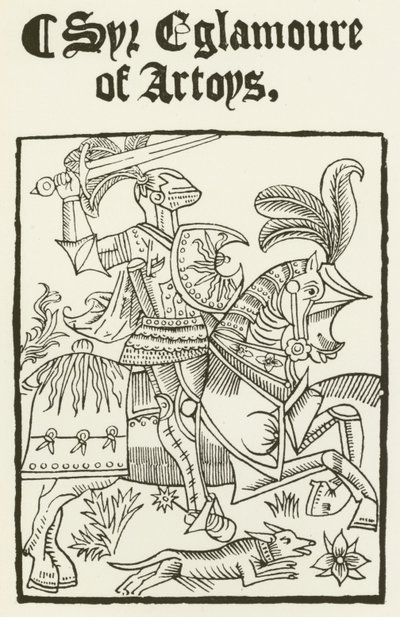 Sir Eglamoure Of Artoys (grawerowanie) autorstwa (after) English School
