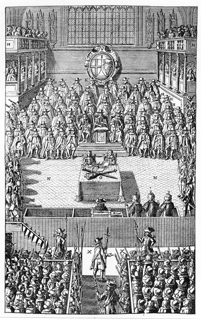 Proces Karola I, styczeń 1649 r. autorstwa (after) English School