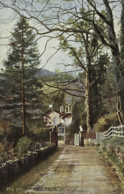 Fox Ghyll, Ambleside, Kraina Jezior (kolorowe zdjęcie) autorstwa (after) English photographer