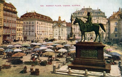 Rynek, Wiedeń, Austria (zdjęcie kolorowe) autorstwa (after) English photographer
