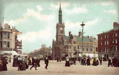 Talbot Square, Blackpool (kolorowe zdjęcie) autorstwa (after) English photographer