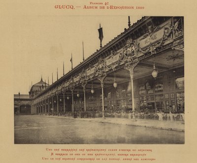 Taras jednej z restauracji, przed śniadaniem (zdjęcie czarno-białe) autorstwa (after) French Photographer