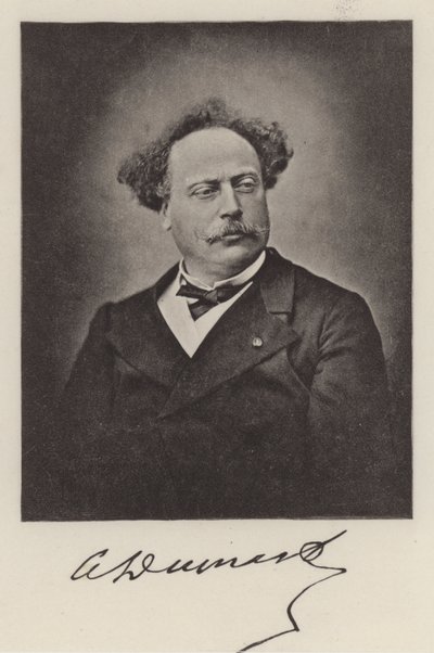 Alexandre Dumas Młodszy, francuski powieściopisarz (zdjęcie b/w) autorstwa (after) French Photographer