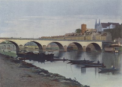 Angers, La Maine (kolorowe zdjęcie) autorstwa (after) French Photographer