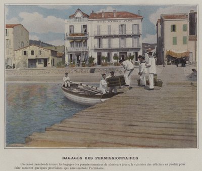 Bagaż zezwoleń (kolorowe zdjęcie) autorstwa (after) French Photographer