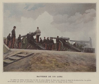 Bateria de 155 Long (kolorowe zdjęcie) autorstwa (after) French Photographer