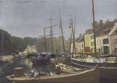 Belle-Ile-en-Mer, Port de Palais (kolorowe zdjęcie) autorstwa (after) French Photographer