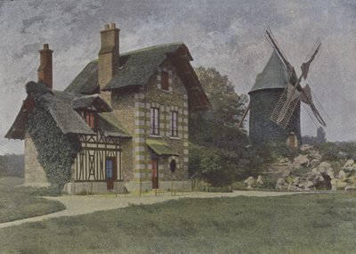 Bois de Boulogne, młyn (kolorowe zdjęcie) autorstwa (after) French Photographer