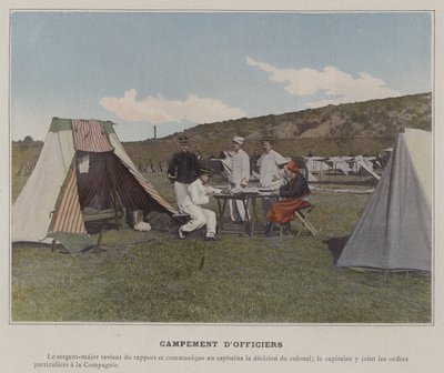 Obóz oficerski (kolorowe zdjęcie) autorstwa (after) French Photographer