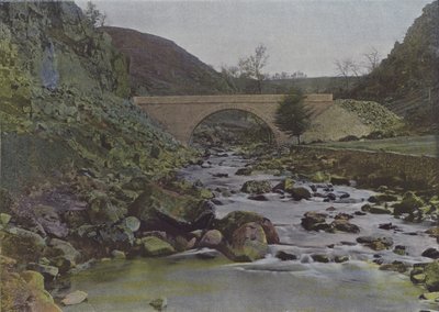 Crozant, Most nad Sedelle (kolorowe zdjęcie) autorstwa (after) French Photographer